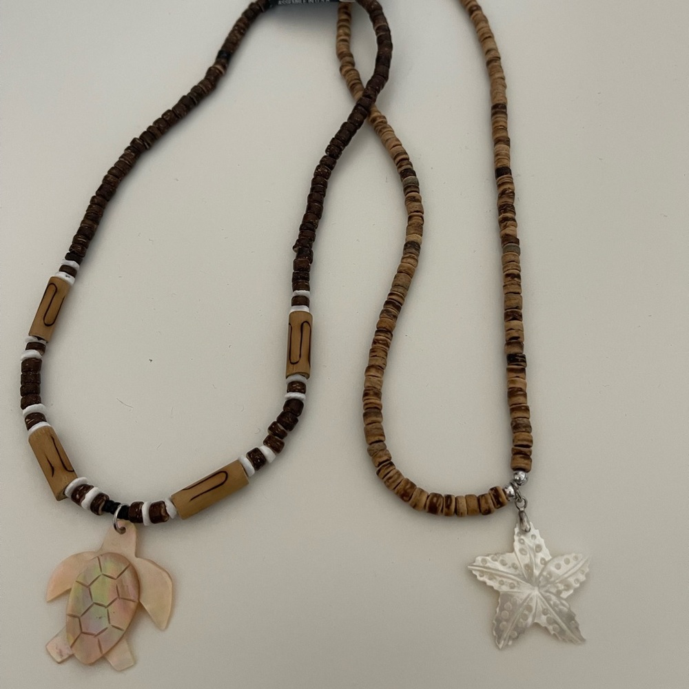 Wooden necklaces
